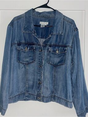 Coldwater Creek Classic Blue Denim Jacket